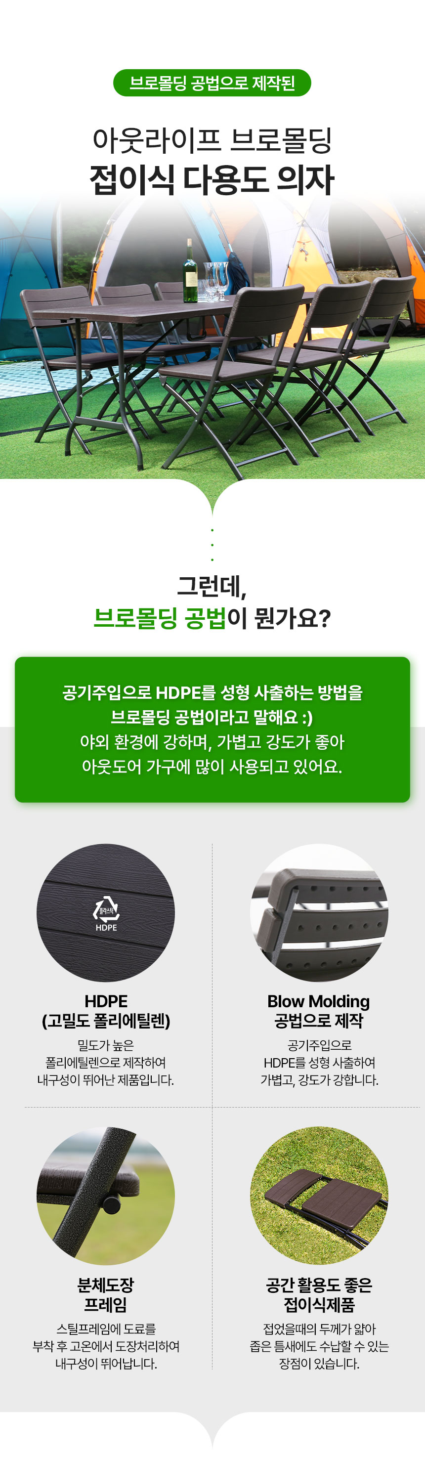아웃라이프 의자 A형 간이 커피숍 휴대용 인테리어 브로몰딩 카페 야외 접이식 상담 상세 이미지 7
